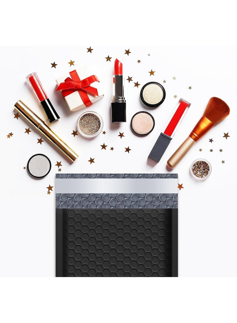 4x8 Inches Poly Bubble Mailers Self Seal Black Padded Envelopes Waterproof Envelopes Shipping Envelopes Bags Pack of 50 - view 2